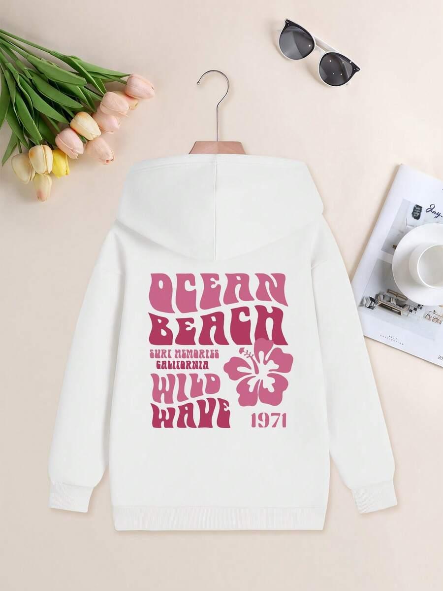 BIAŁA BLUZA NADRUK