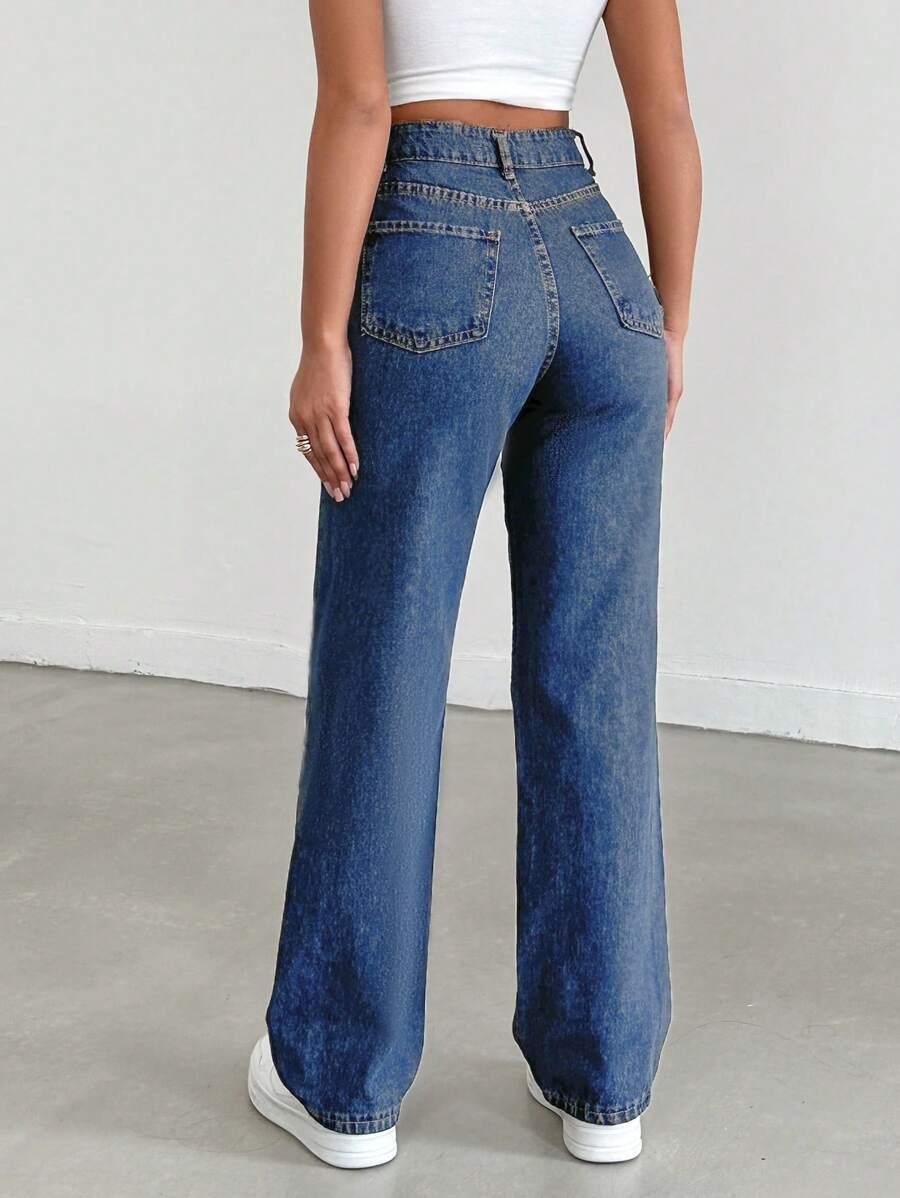SPODNIE JEANS WYSOKI STAN