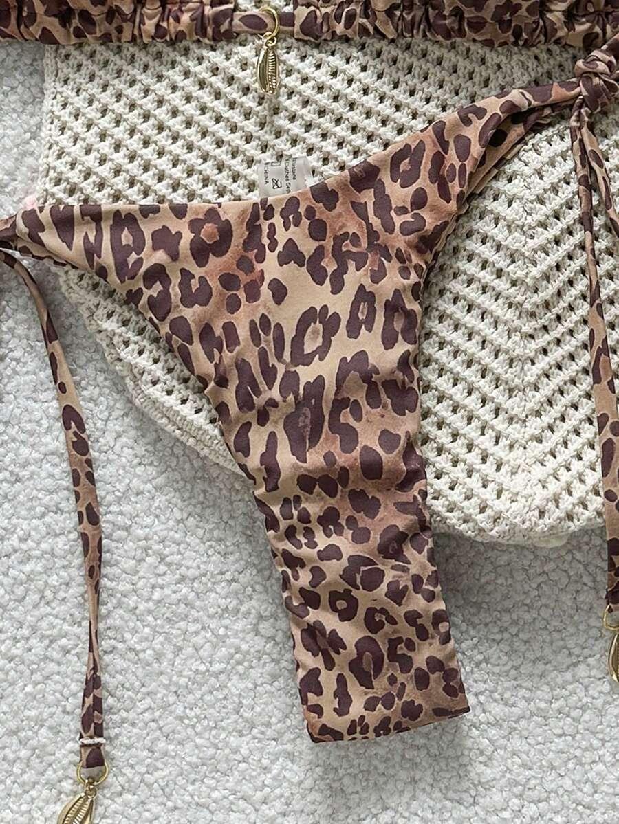 DWUCZĘŚCIOWY STRÓJ KĄPIELOWY ANIMAL PRINT
