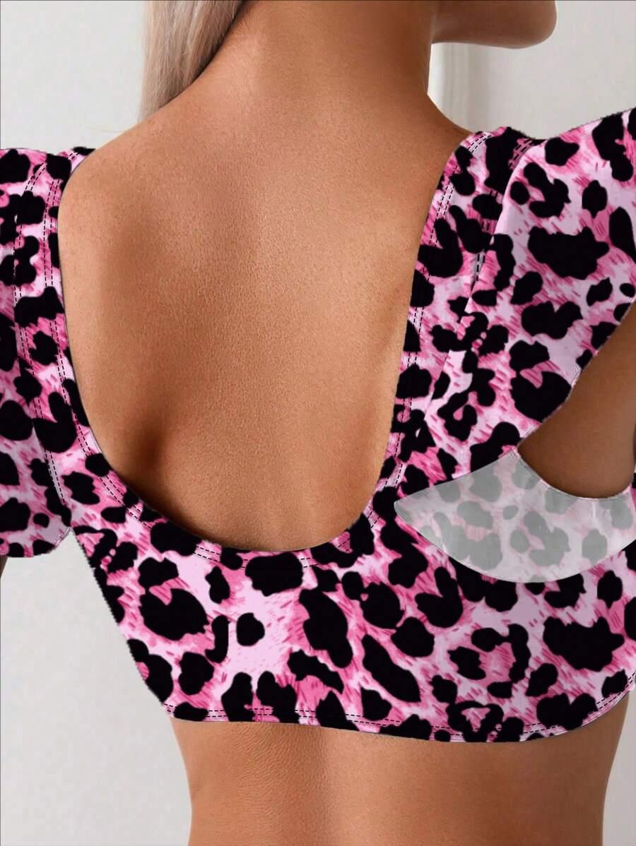 DWUCZĘŚCIOWY STRÓJ KĄPIELOWY ANIMAL PRINT
