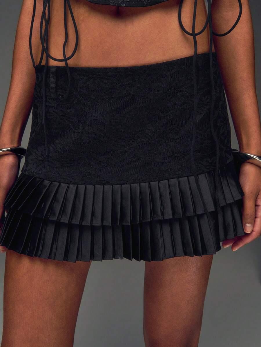 SPÓDNICA MINI TRAPEZOWA REGULAR