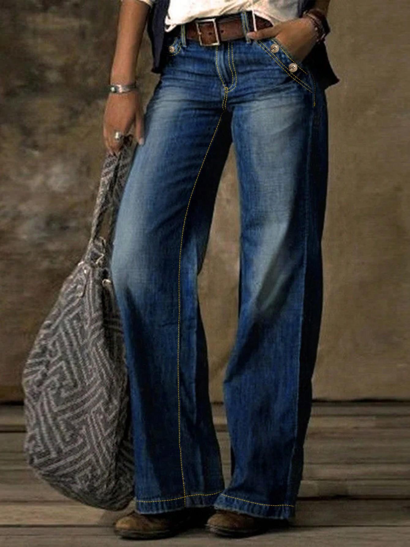 NIEBIESKIE SPODNIE JEANS