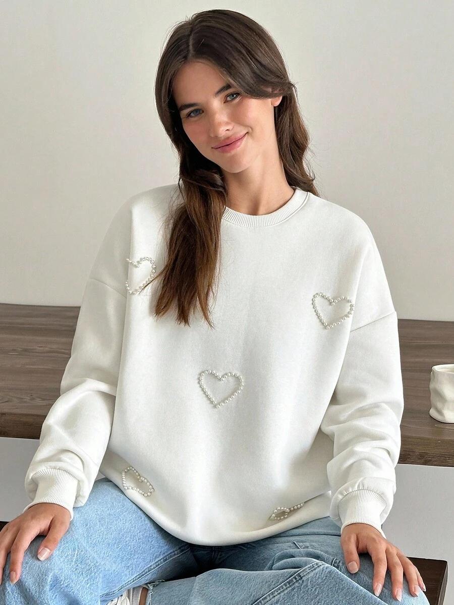 BIAŁA BLUZA ZDOBIENIE