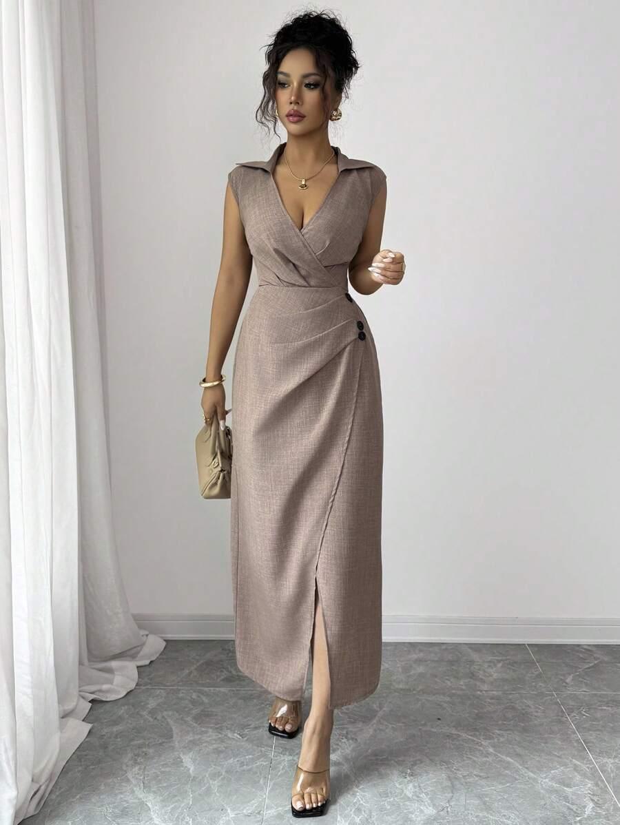 ELEGANCKA SUKIENKA KOKTAJLOWA MIDI
