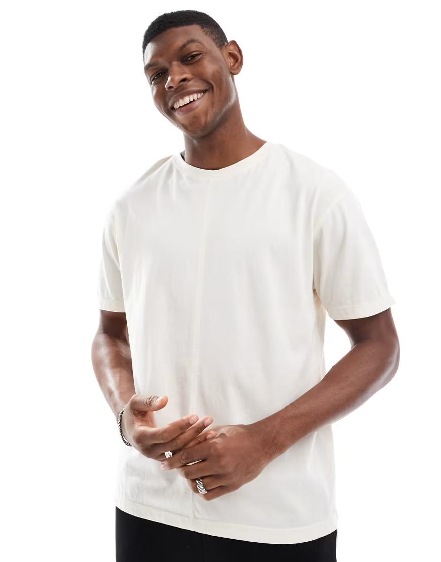 KREMOWY T-SHIRT BASIC