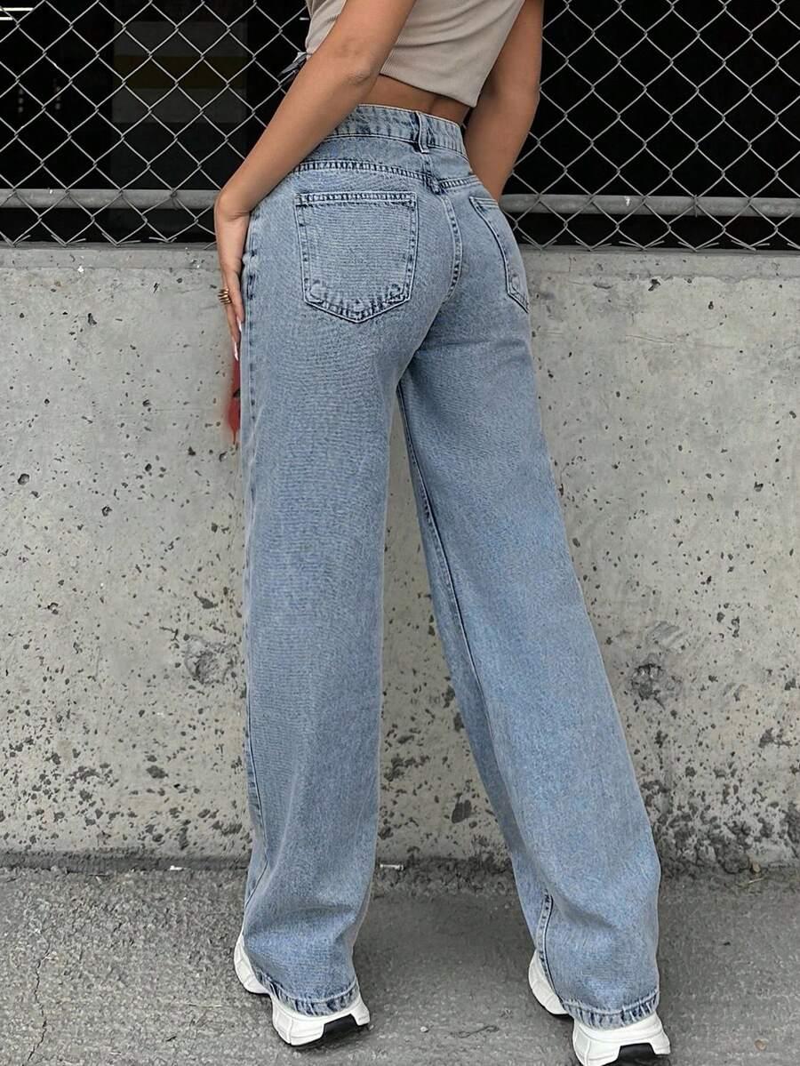 NIEBIESKIE SPODNIE JEANS