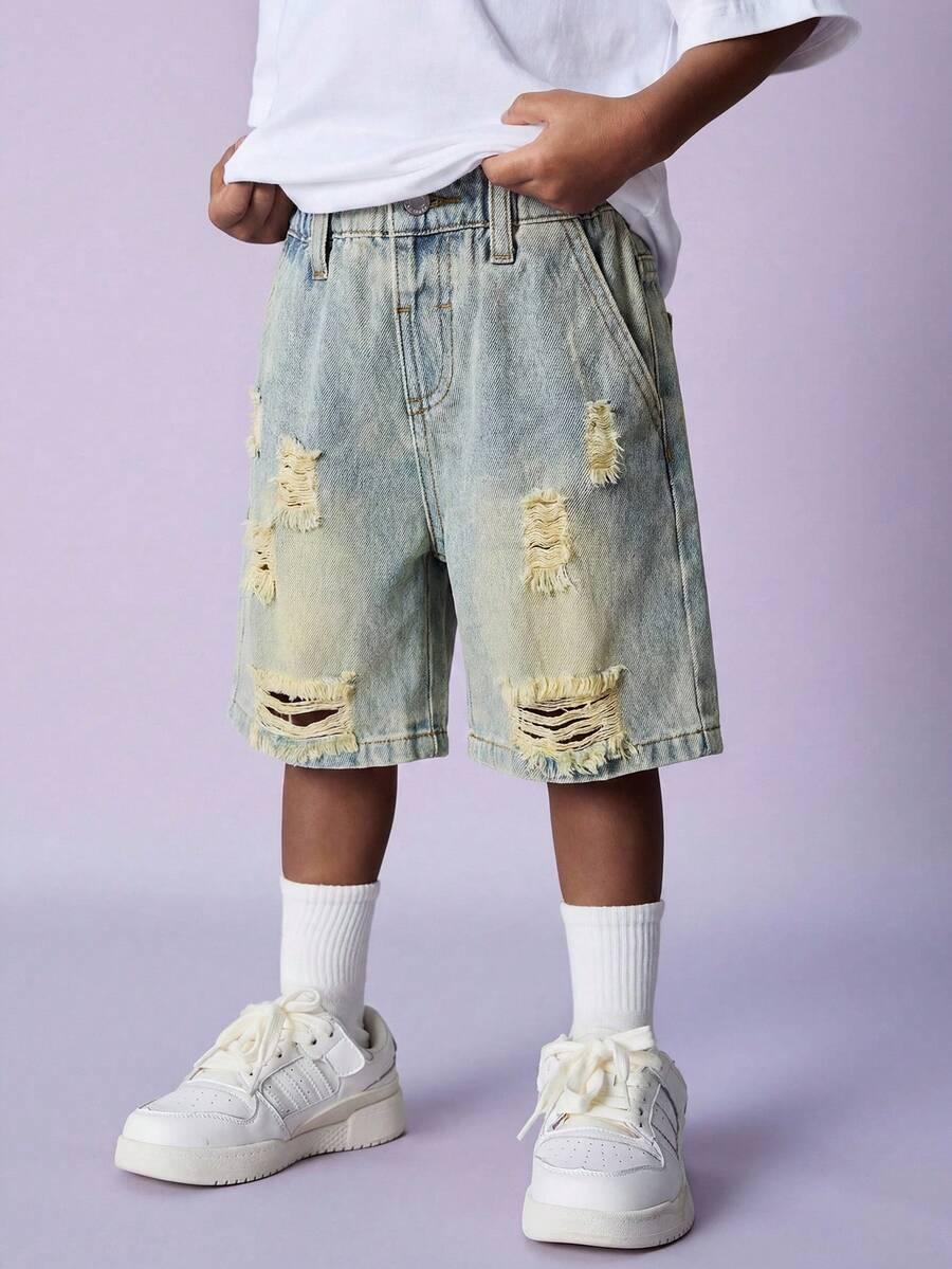 NIEBIESKIE SPODENKI JEANS