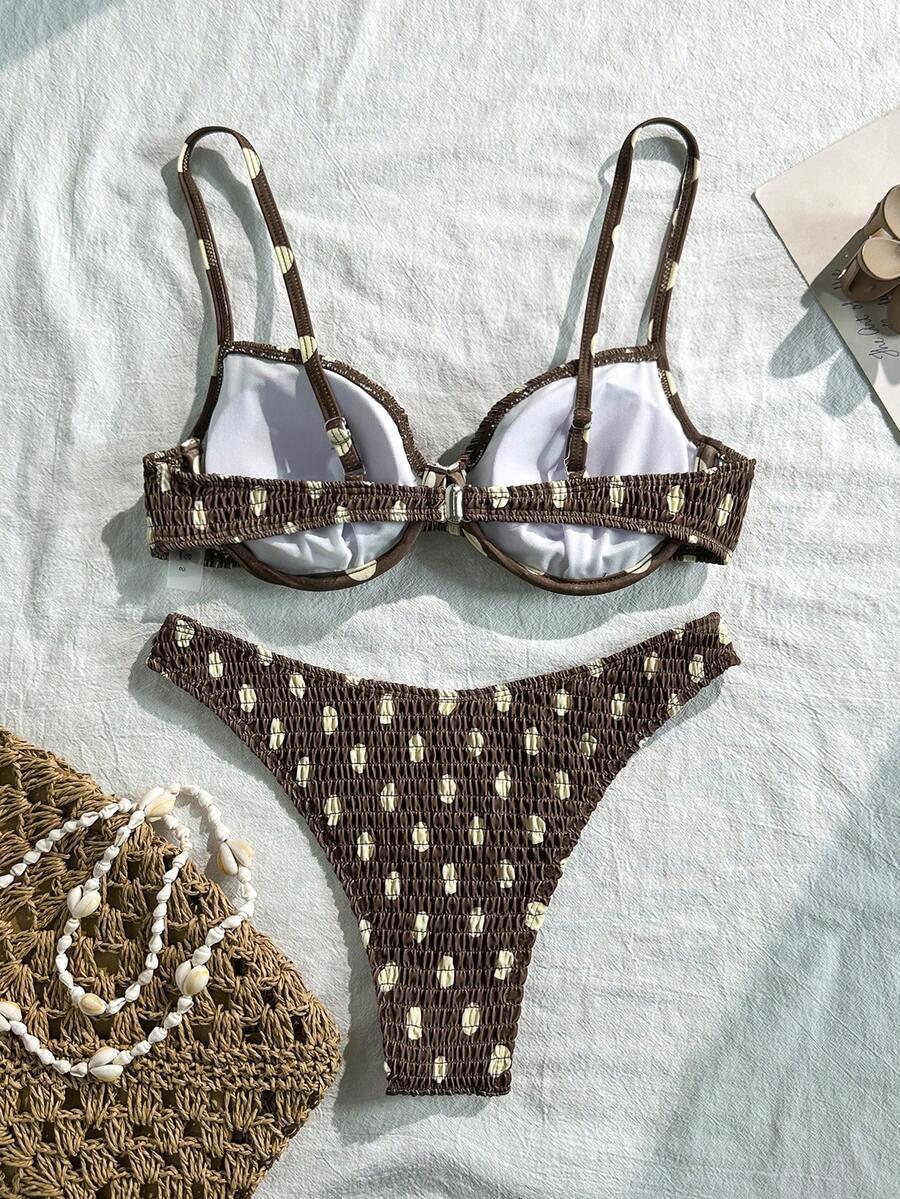 góra od bikini groszki