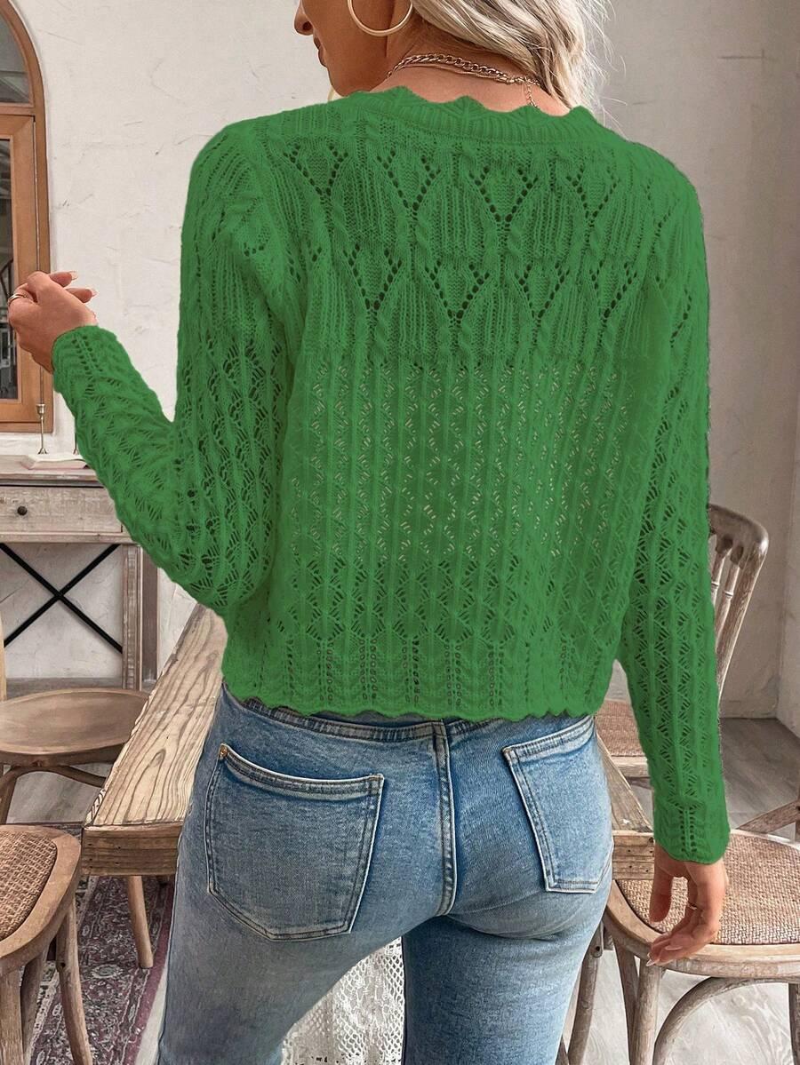ZIELONY SWETER GUZIKI