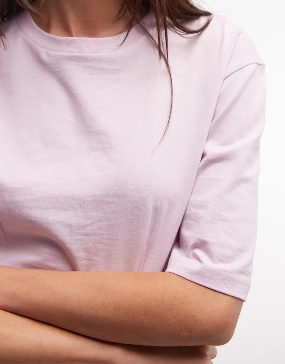 różowy t-shirt krótki rękaw
