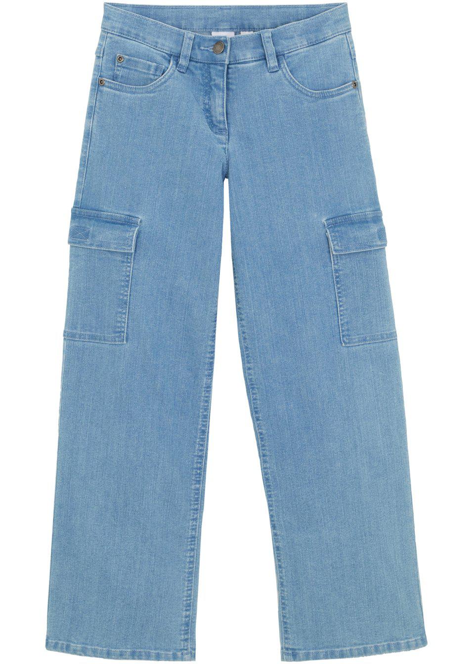 NIEBIESKIE SPODNIE JEANS KIESZENIE