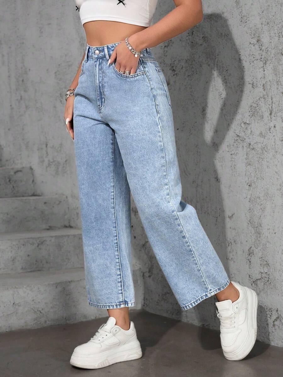 NIEBIESKIE SPODNIE JEANS 