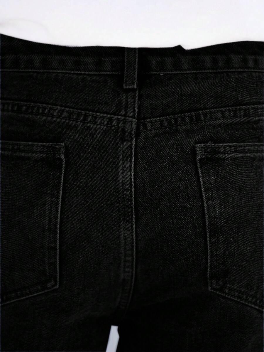 czarne spodnie jeans 