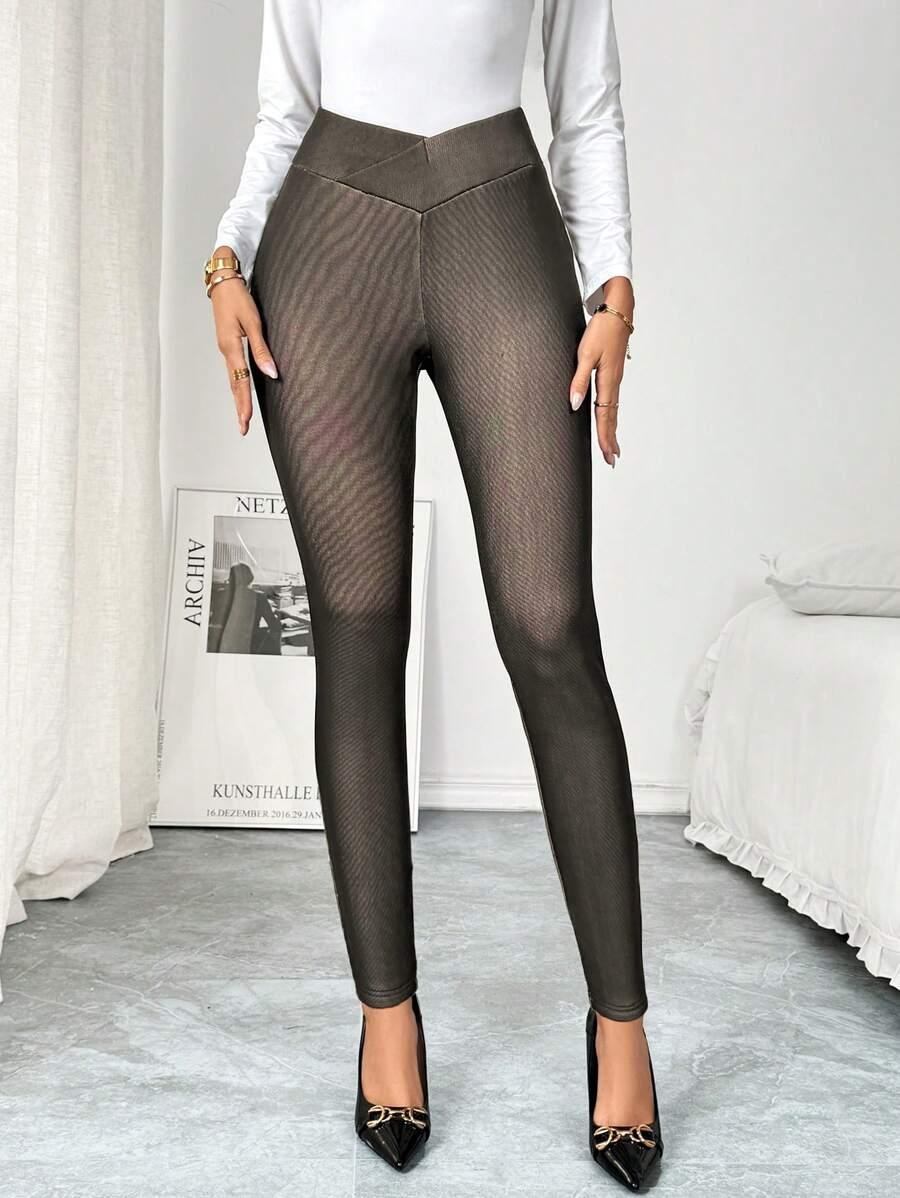 ocieplane legginsy asymetria