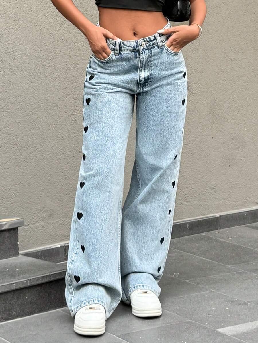 NIEBIESKIE SPODNIE JEANS