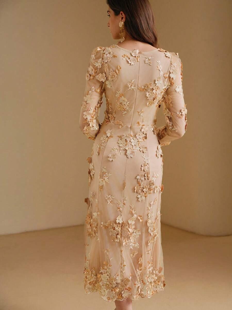 ELEGANCKA KOKTAJLOWA MIDI SUKIENKA