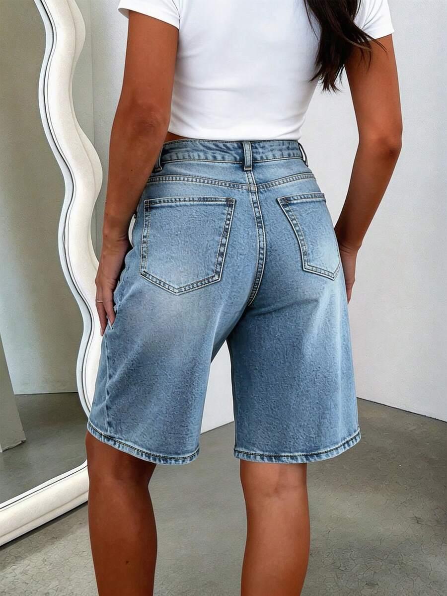NIEBIESKIE SPODENKI JEANS