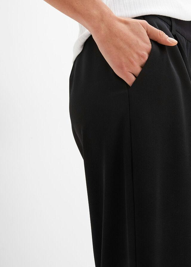 CZARNE ELEGANCKIE SPODNIE