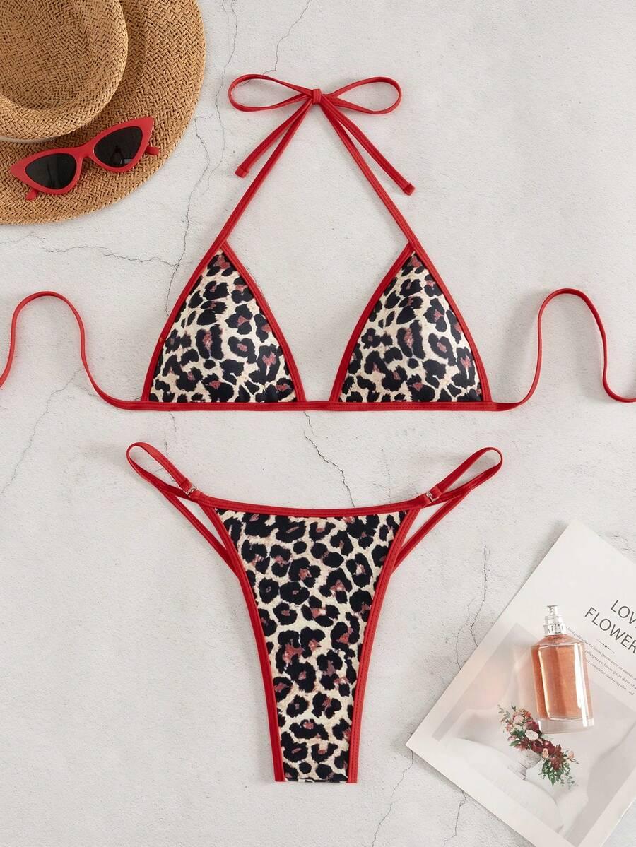 DWUCZĘŚCIOWY STRÓJ KĄPIELOWY ANIMAL PRINT