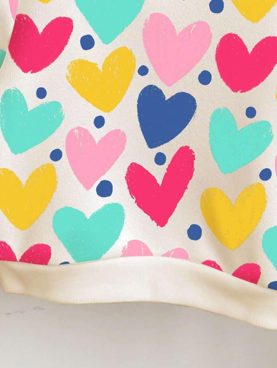 bluza print serca