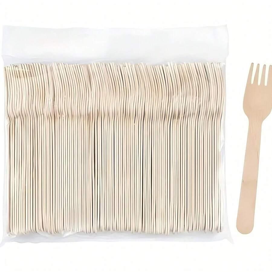 drewniany widelec 25-pack