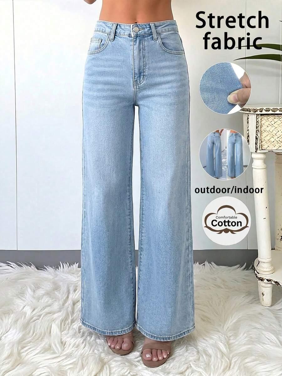 NIEBIESKIE SPODNIE JEANS