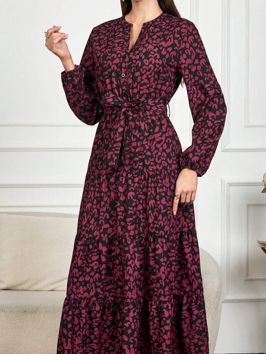 maxi sukienka animal print
