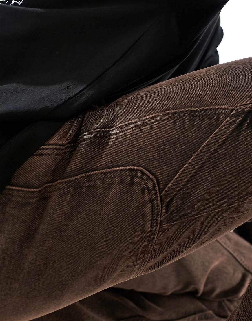 proste spodnie jeansowe vintage kieszonki