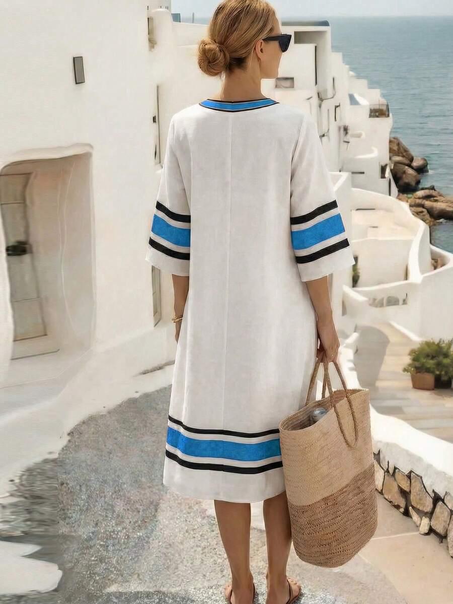 sukienka v neck
