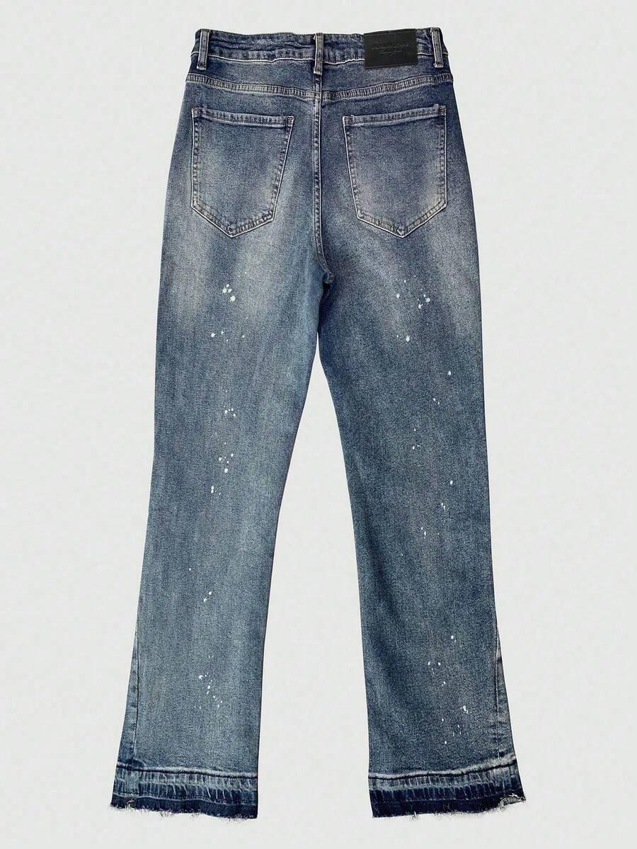 NIEBIESKIE SPODNIE JEANS