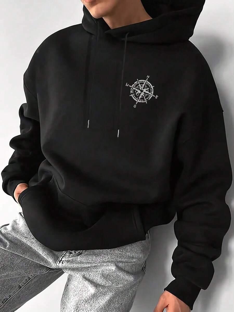 bluza z kapturem nadruk