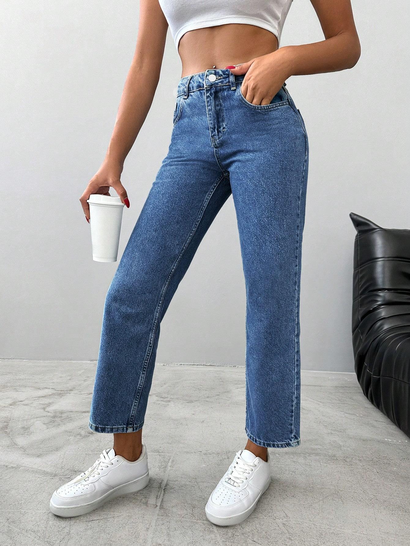 NIEBIESKIE SPODNIE JEANS 