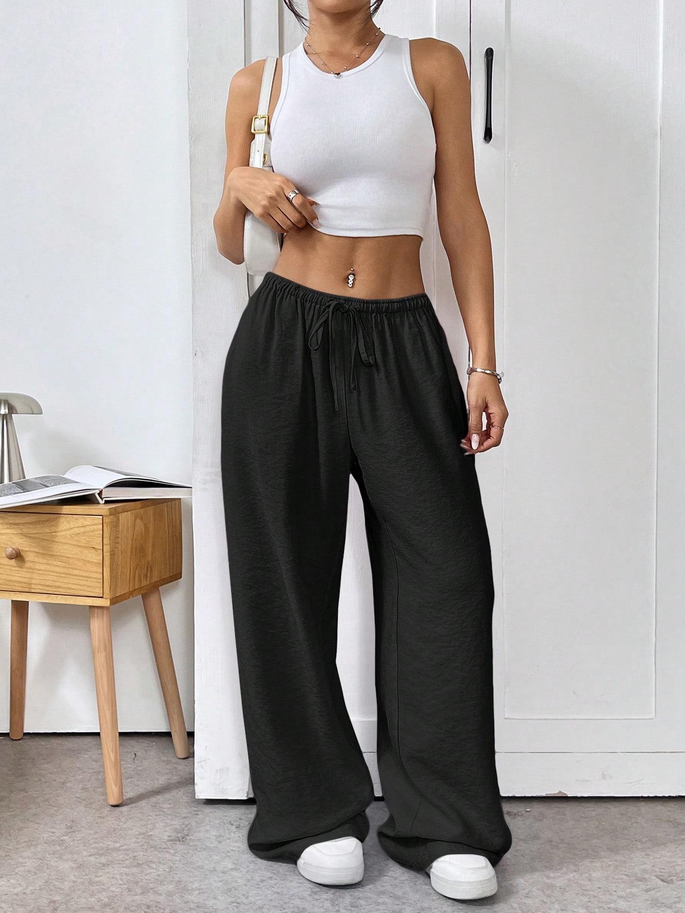 CZARNE SPODNIE CASUAL