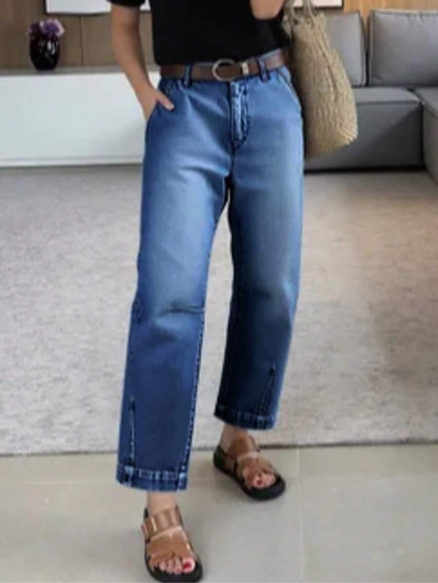 NIEBIESKIE SPODNIE JEANS