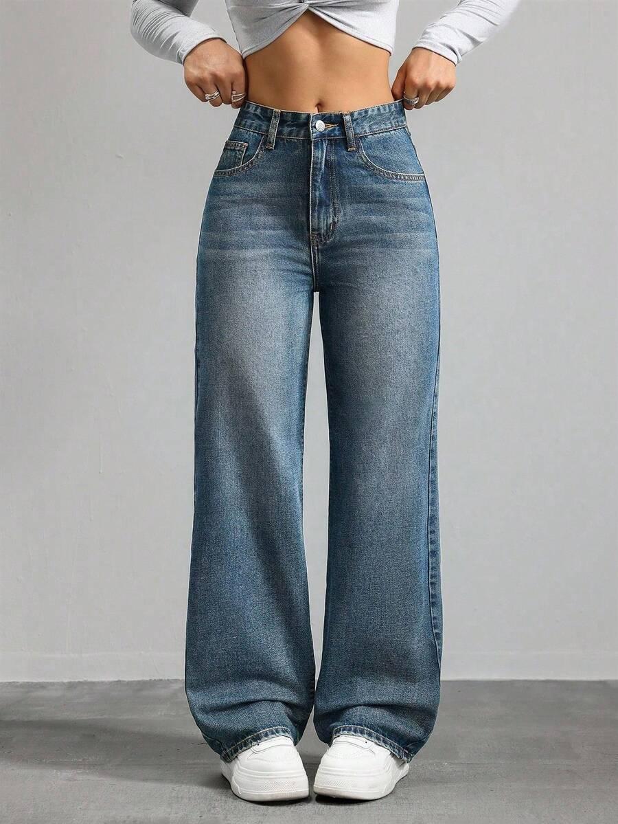 NIEBIESKIE SPODNIE JEANS