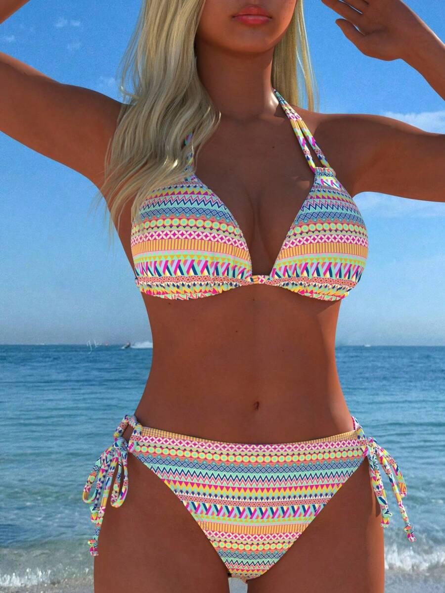 dwuczęściowy kostium kąpielowy bikini komplet