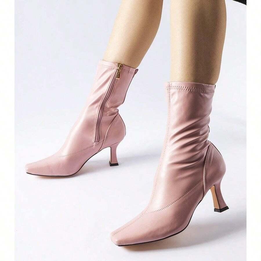 RÓŻOWE BOTKI IMITACJA SKÓRY