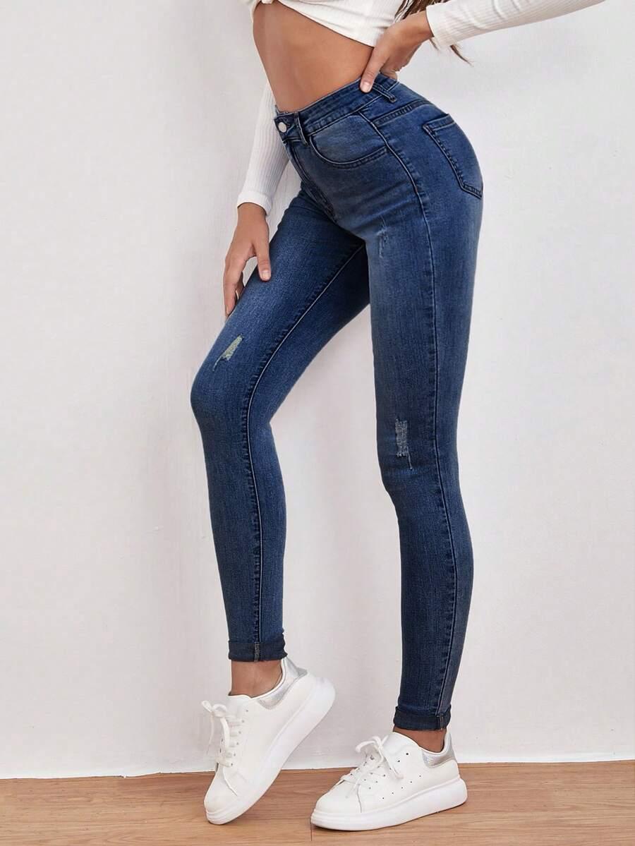 NIEBIESKIE SPODNIE JEANS