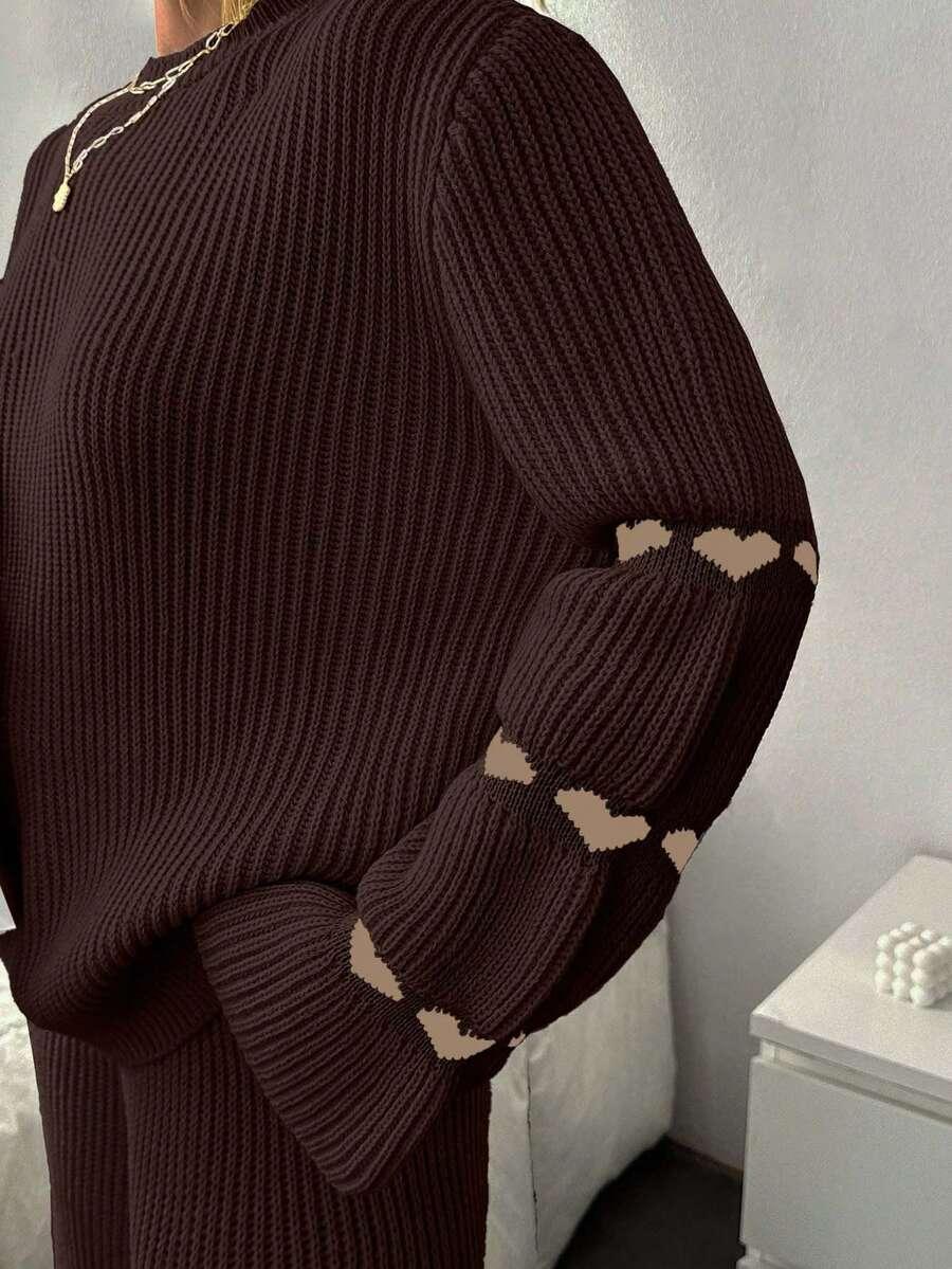SWETER SPODNIE KOMPLET 