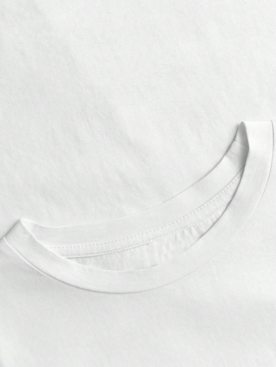 BIAŁY T-SHIRT PRINT