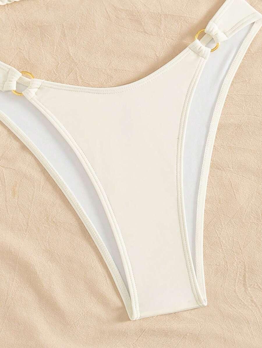 żółty dół od bikini
