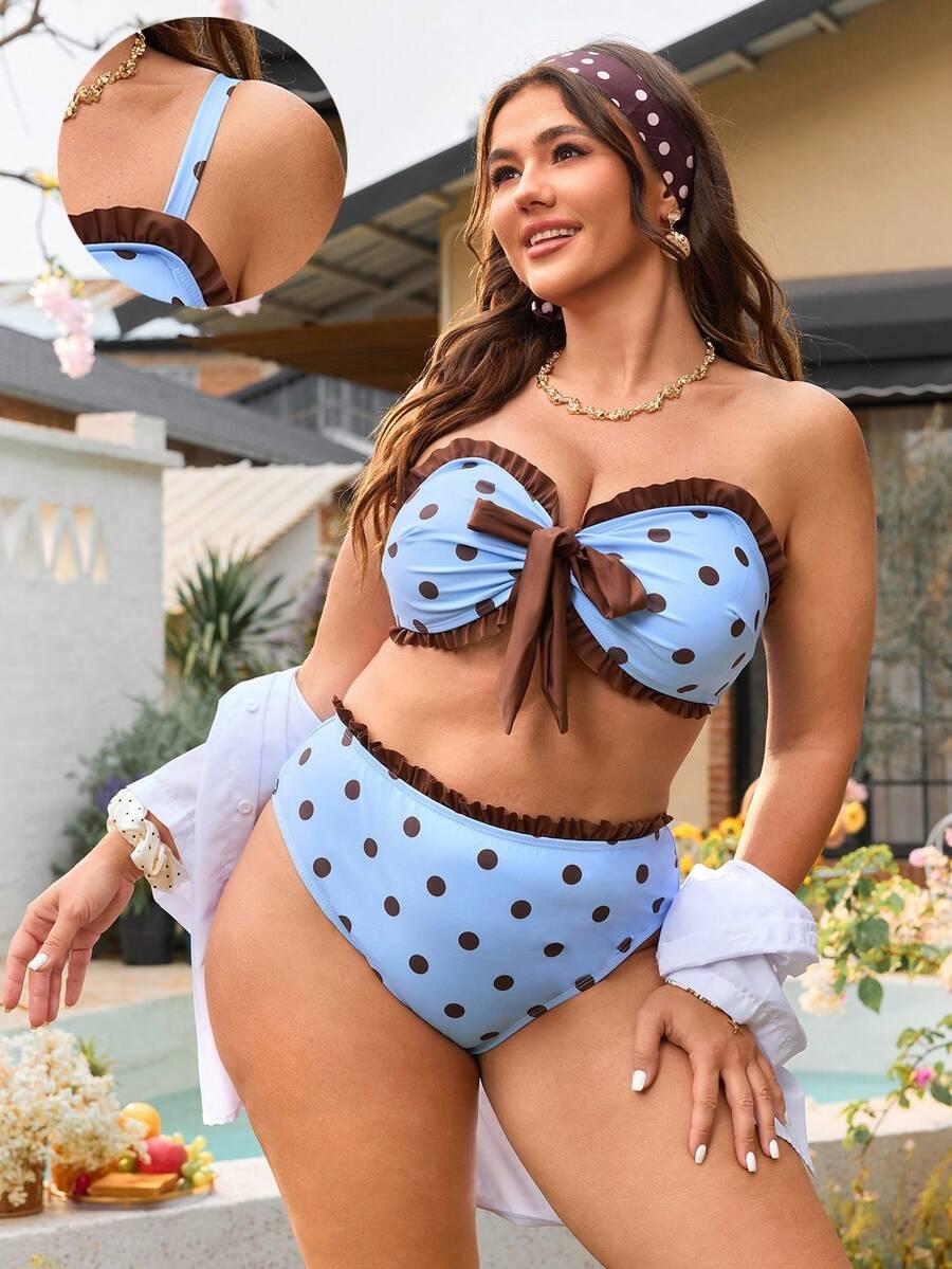 KOMPLET BIKINI WZÓR GROSZKI