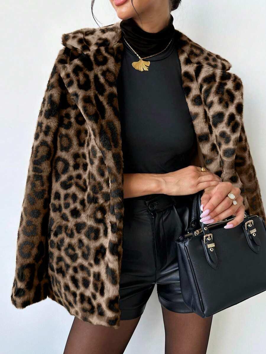 płaszcz animal print