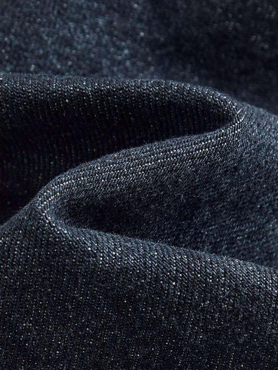 GRANATOWE SPODNIE JEANS