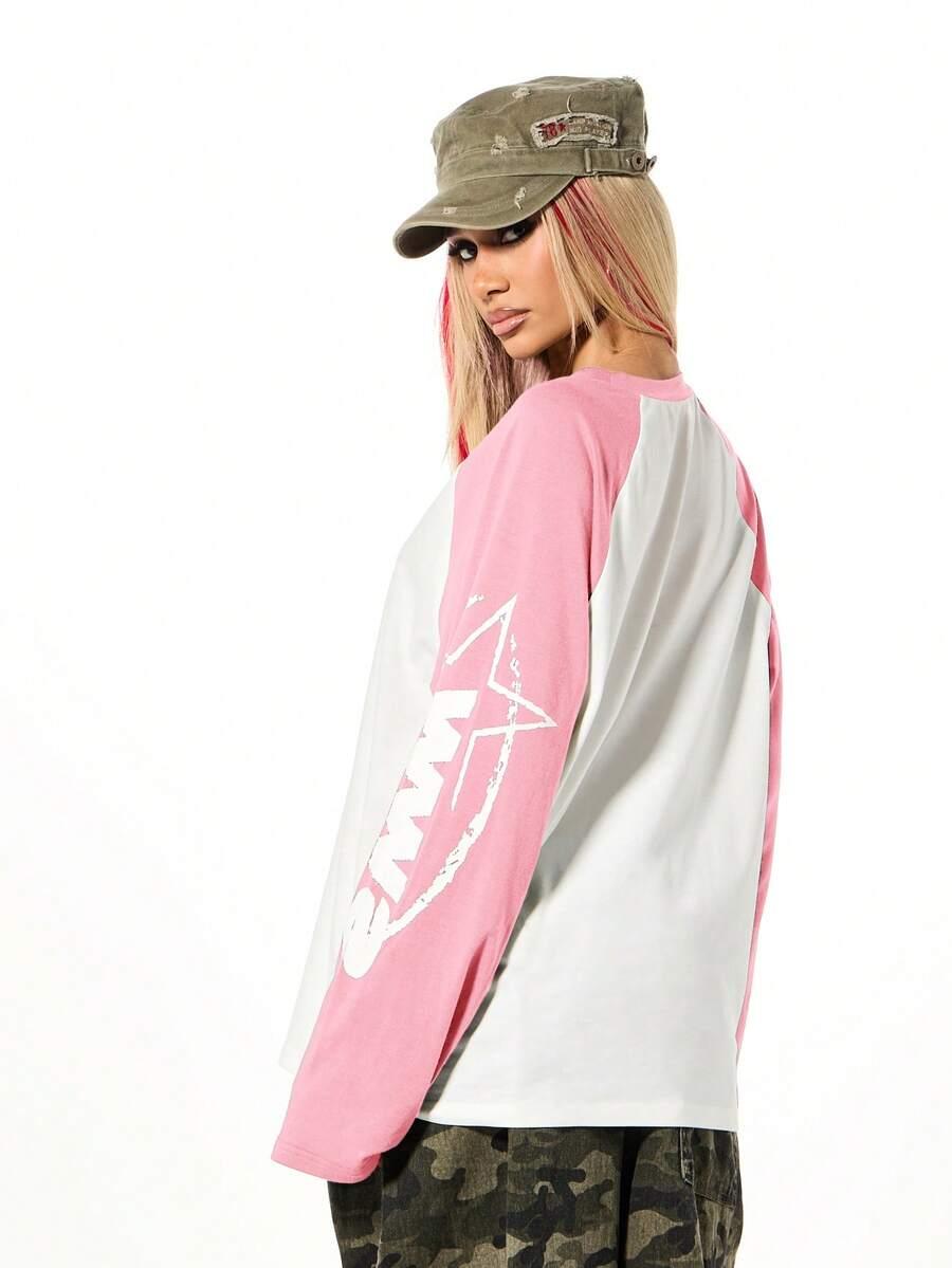 BLUZKA OVERSIZE DŁUGI RĘKAW