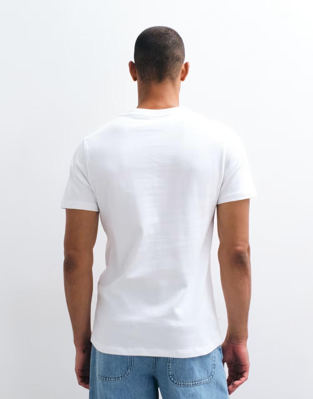 BIAŁY GŁADKI T-SHIRT