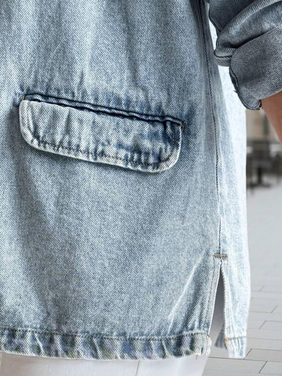 kurtka jeans guziki