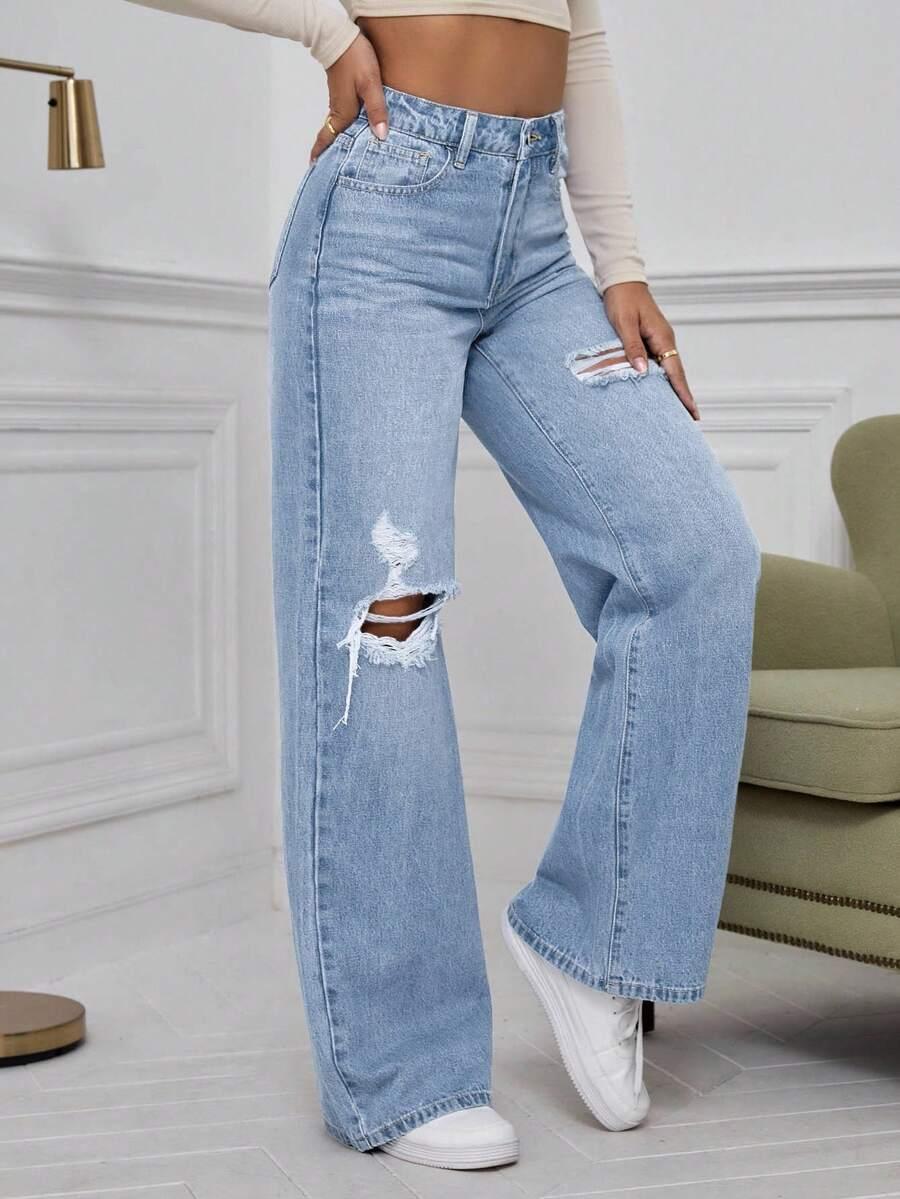 NIEBIESKIE SPODNIE JEANS 