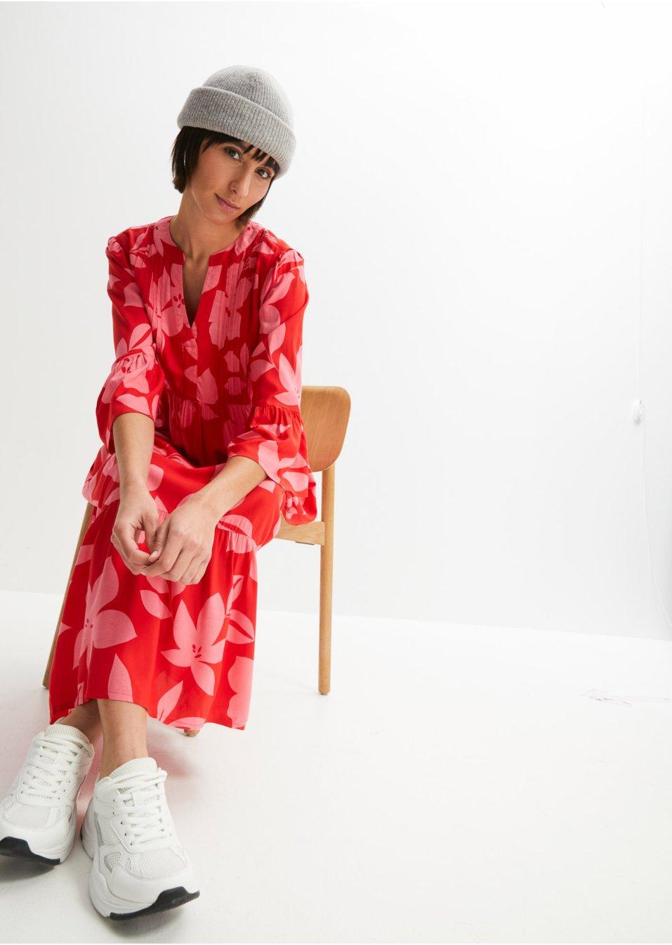 SUKIENKA V-NECK PRINT