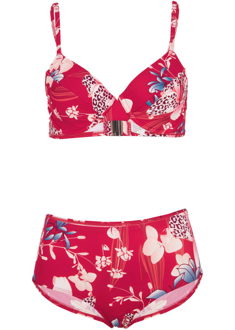 KOMPLET BIKINI W KWIATY